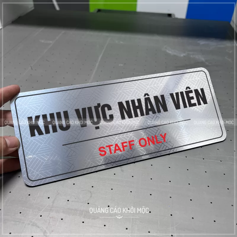 Bảng Tên Phòng Các Loại - KMS-63 - ALu In UV - Ảnh 5