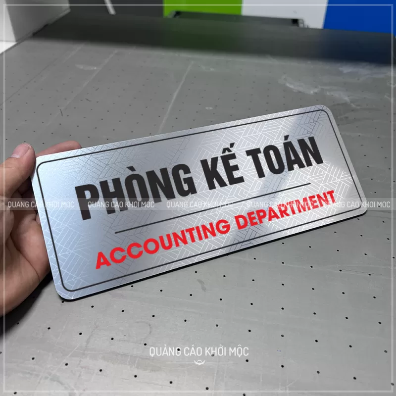 Bảng Tên Phòng Các Loại - KMS-63 - ALu In UV - Ảnh 18