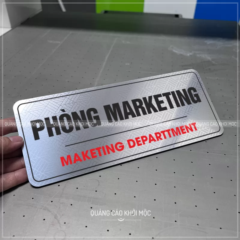 Bảng Tên Phòng Các Loại - KMS-63 - ALu In UV - Ảnh 17