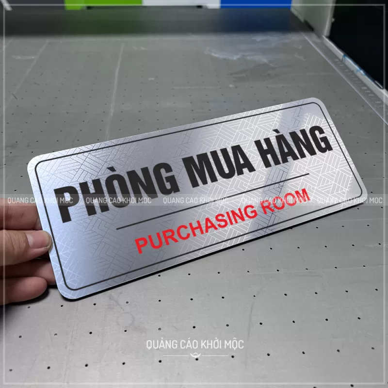 Bảng Tên Phòng Các Loại - KMS-63 - ALu In UV - Ảnh 13