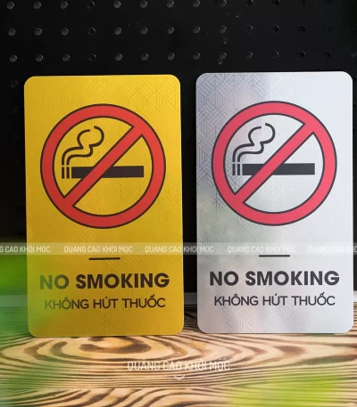 Bảng Cấm Hút Thuốc Bảng No Smoking Alu Gương In UV KMS-61 (1)