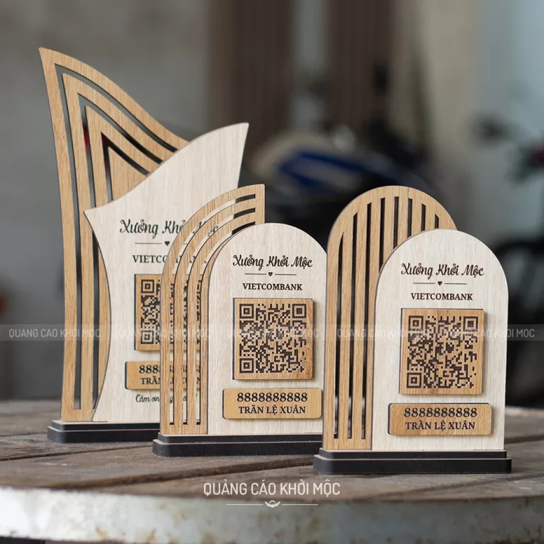 Bảng Gỗ Quét QR Code - Thay Đổi Nội Dung Theo Yêu Cầu (7)