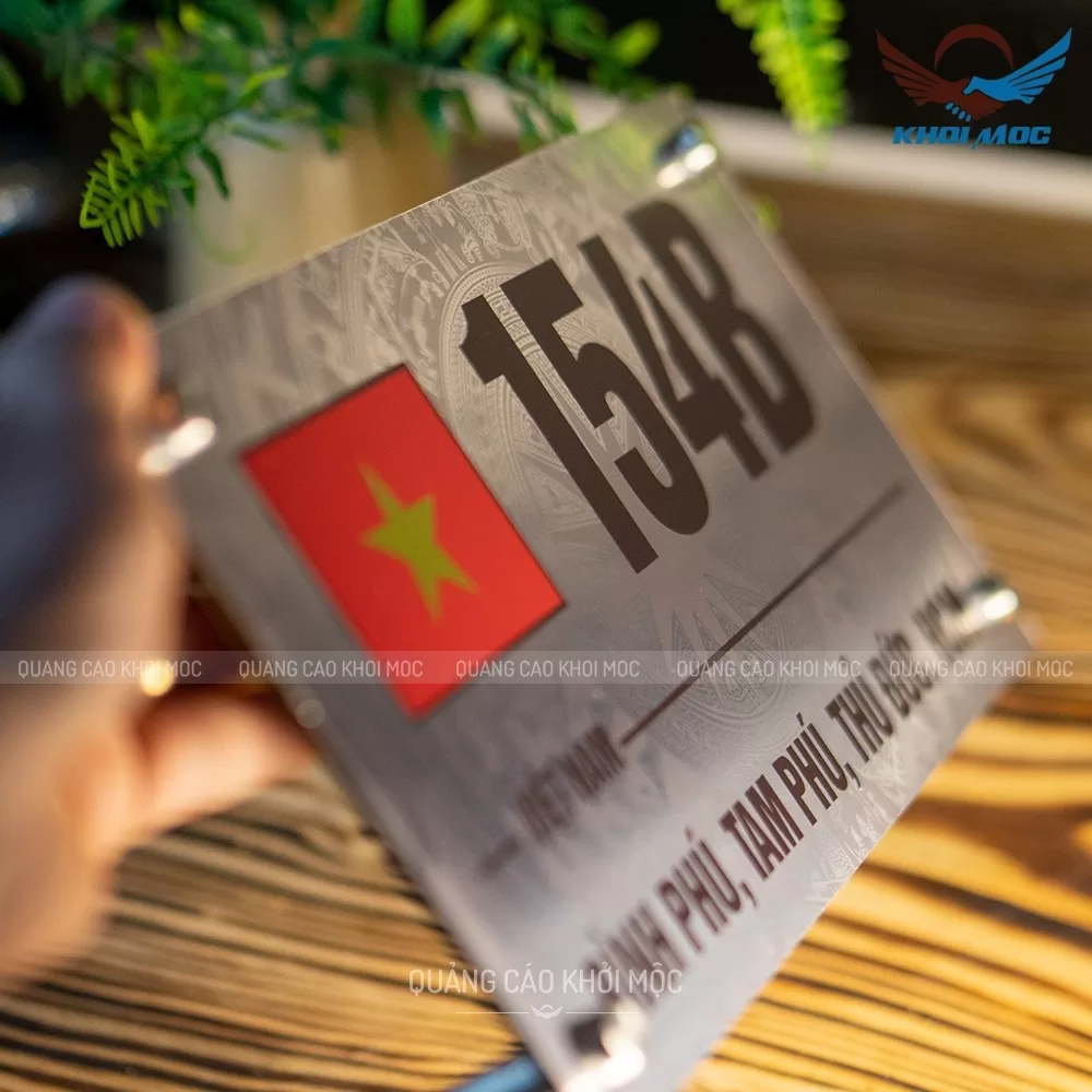 Bảng số nhà Alu in UV