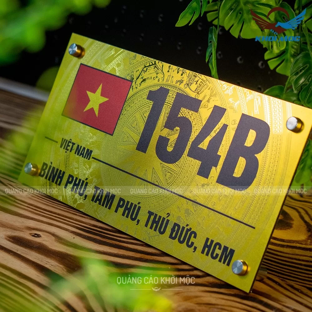 Bảng số nhà Alu in UV