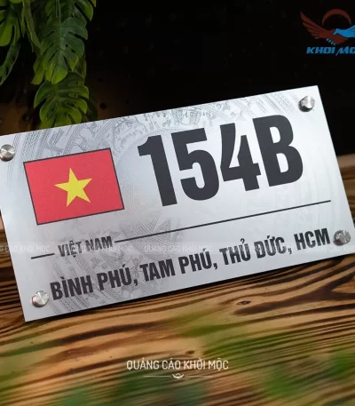 Bảng số nhà Alu in UV