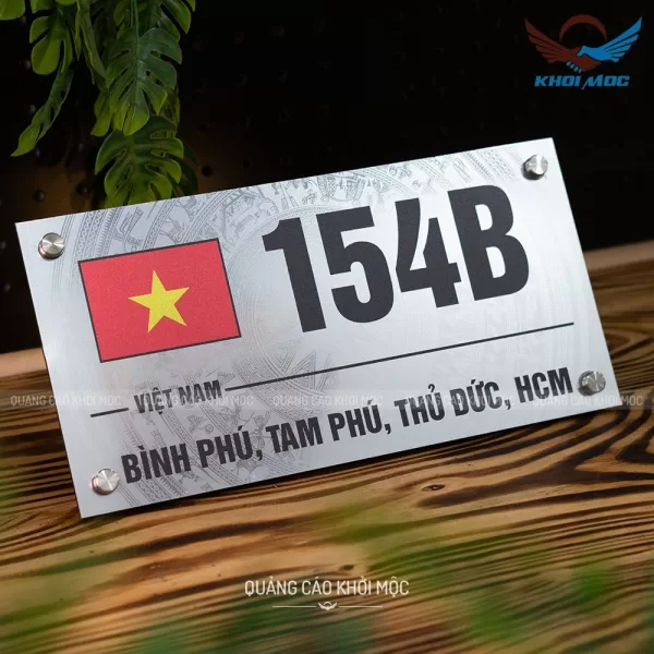 Bảng số nhà Alu in UV