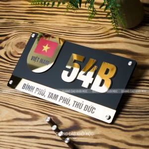 Bảng Số Nhà Cao Cấp Sang Trọng Bền Đẹp Vượt Thời Gian KMS-19 (1)