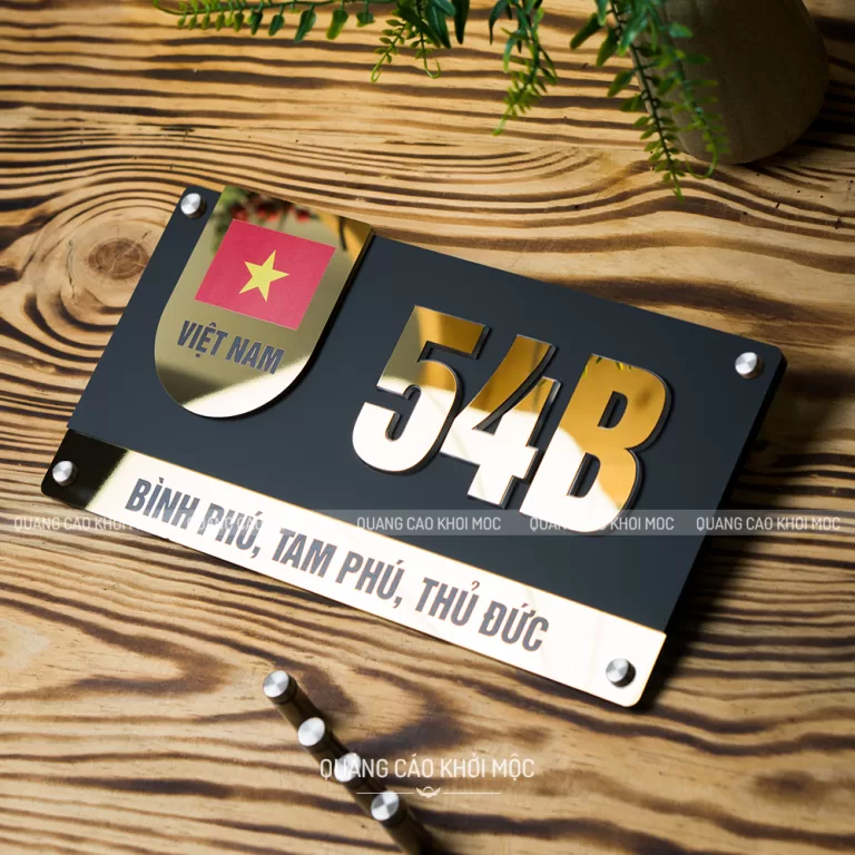 Bảng Số Nhà Cao Cấp Sang Trọng Bền Đẹp Vượt Thời Gian KMS-19 (1)