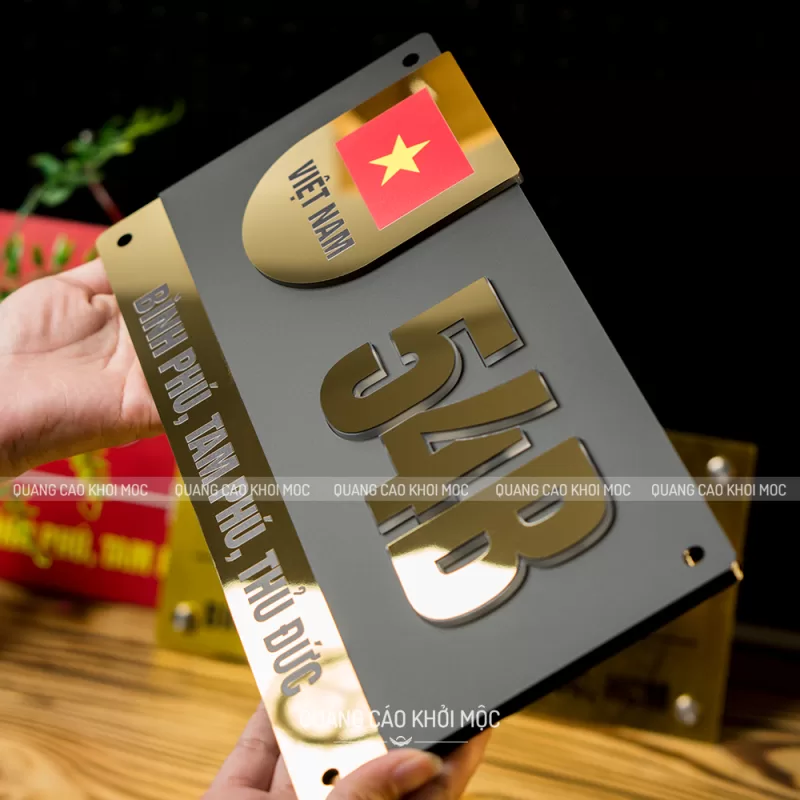 Bảng Số Nhà Cao Cấp Sang Trọng Bền Đẹp Vượt Thời Gian KMS-19 (2)