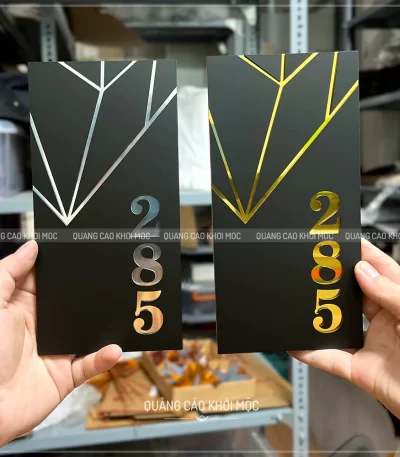 Bảng Số Phòng Mica Cao Cấp Đen Vàng và Trắng Đen KMS-22 (1)