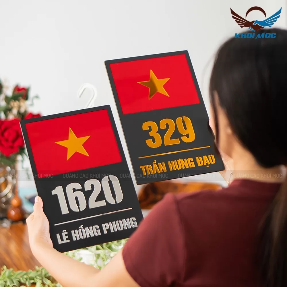 Biển Số Nhà Mica Cao Cấp khắc Lazer - KMS-14 (6)