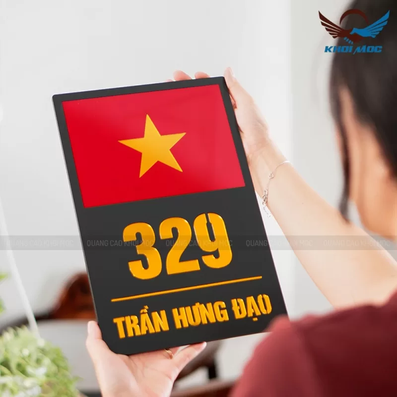 Biển Số Nhà Mica Cao Cấp khắc Lazer - KMS-14 (6)
