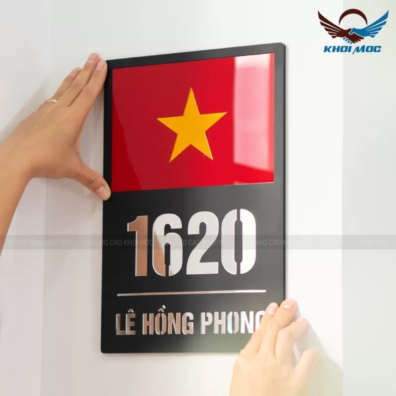 Biển Số Nhà Mica Cao Cấp khắc Lazer - KMS-14 (8)