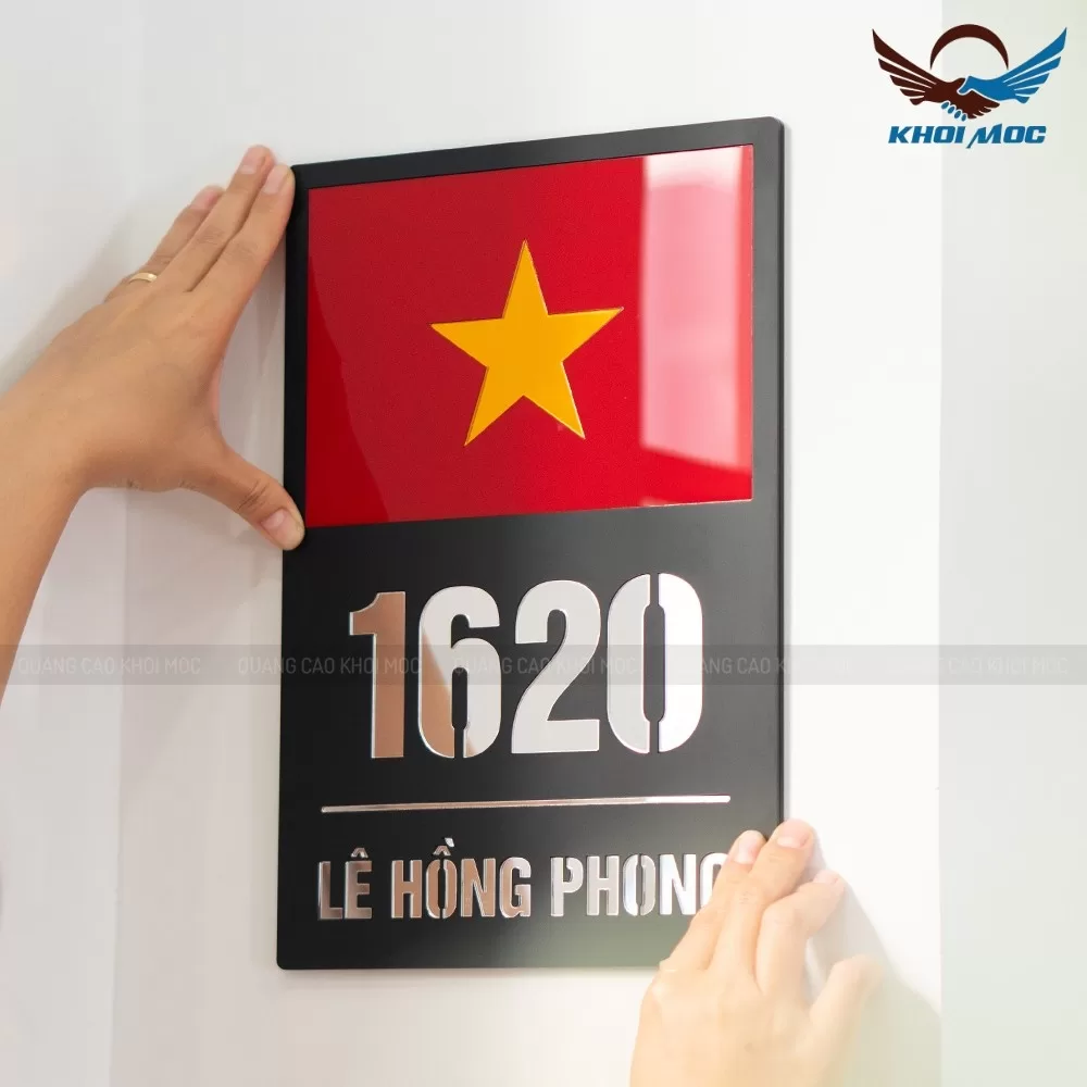 Biển Số Nhà Mica Cao Cấp khắc Lazer - KMS-14 (8)