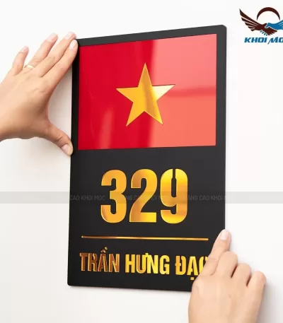 Biển Số Nhà Mica Cao Cấp khắc Lazer - KMS-14 (9)