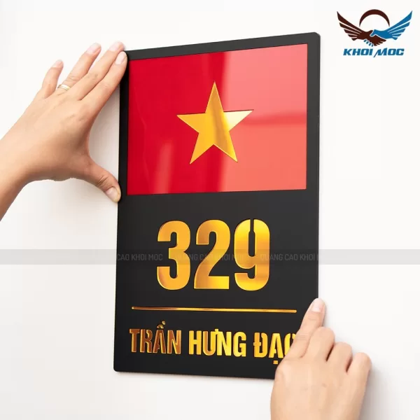 Biển Số Nhà Mica Cao Cấp khắc Lazer - KMS-14 (9)