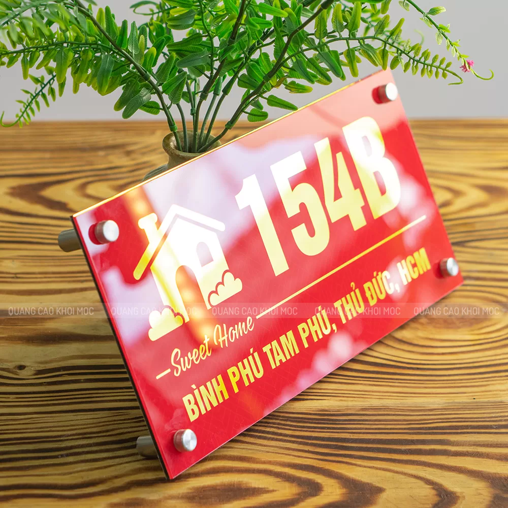 Bảng số nhà mica in UV nền Alu màu đỏ, số 154B Bình Phú Tam Phú Thủ Đức data-lazy-srcset=