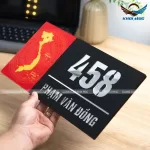 Bảng số nhà in hình bản đồ Việt Nam