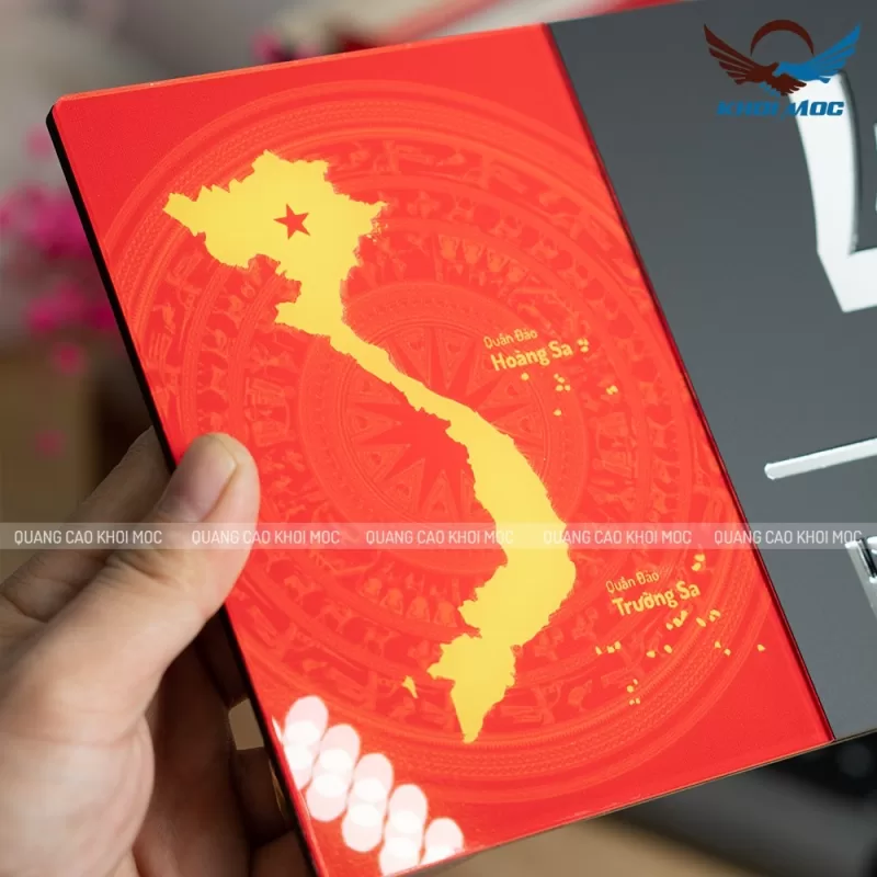 Bảng số nhà in hình bản đồ Việt Nam