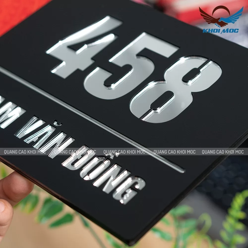 Bảng số nhà in hình bản đồ Việt Nam