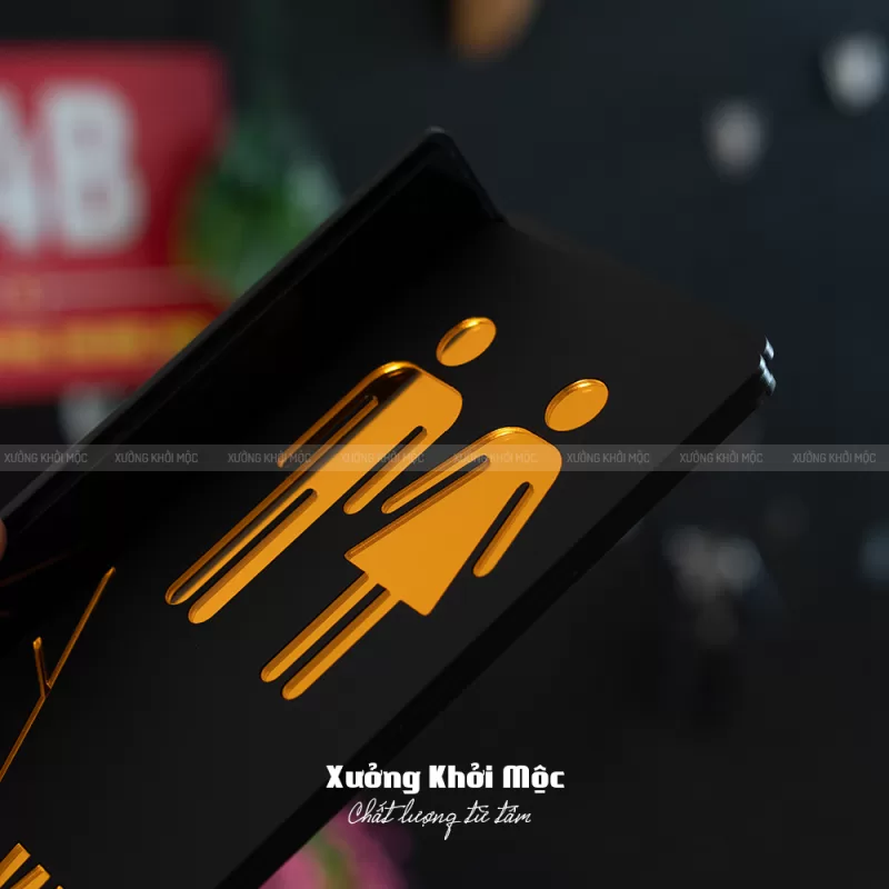 Bảng toilet mica Sang Trọng dạng vẫy: Mã KMS-46 - Ảnh 6