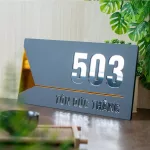 Bảng số nhà mica tráng gương hiện đại cao cấp – KMS-11 - Ảnh 5