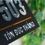 Bảng số nhà mica tráng gương hiện đại cao cấp – KMS-11 - Ảnh 4