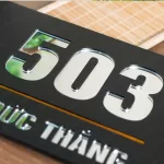 Bảng số nhà mica tráng gương hiện đại cao cấp – KMS-11 - Ảnh 3