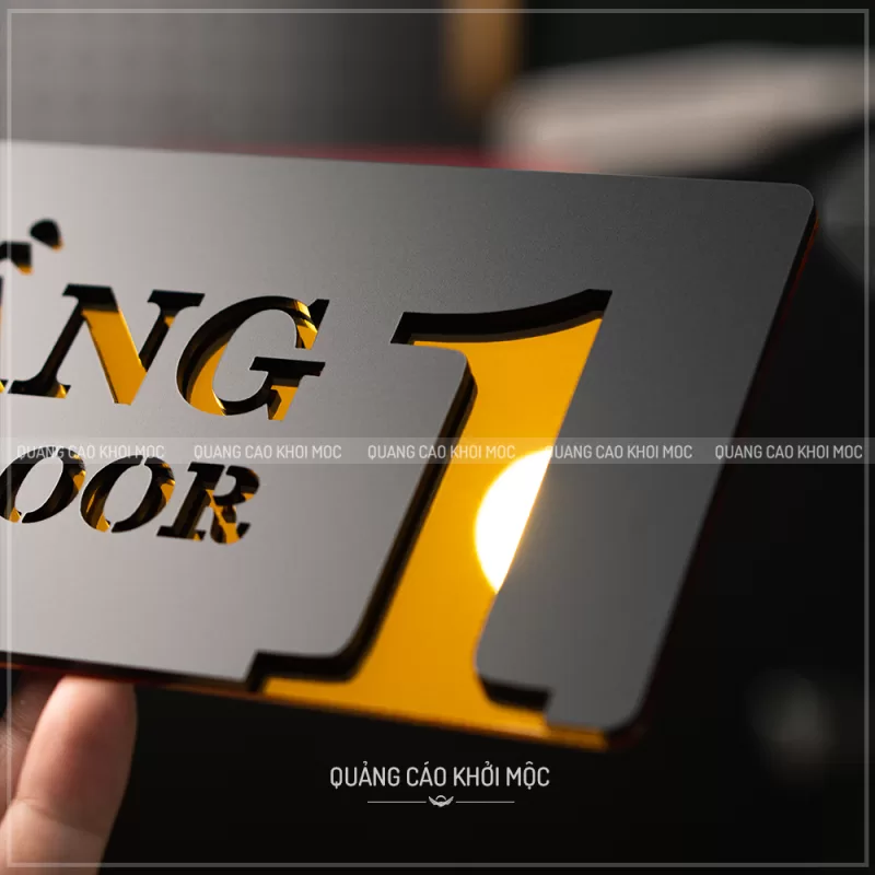 Bảng số tầng mica 2 lớp KMS-24: Tinh Tế, Sang Trọng, Đẳng Cấp - Ảnh 3