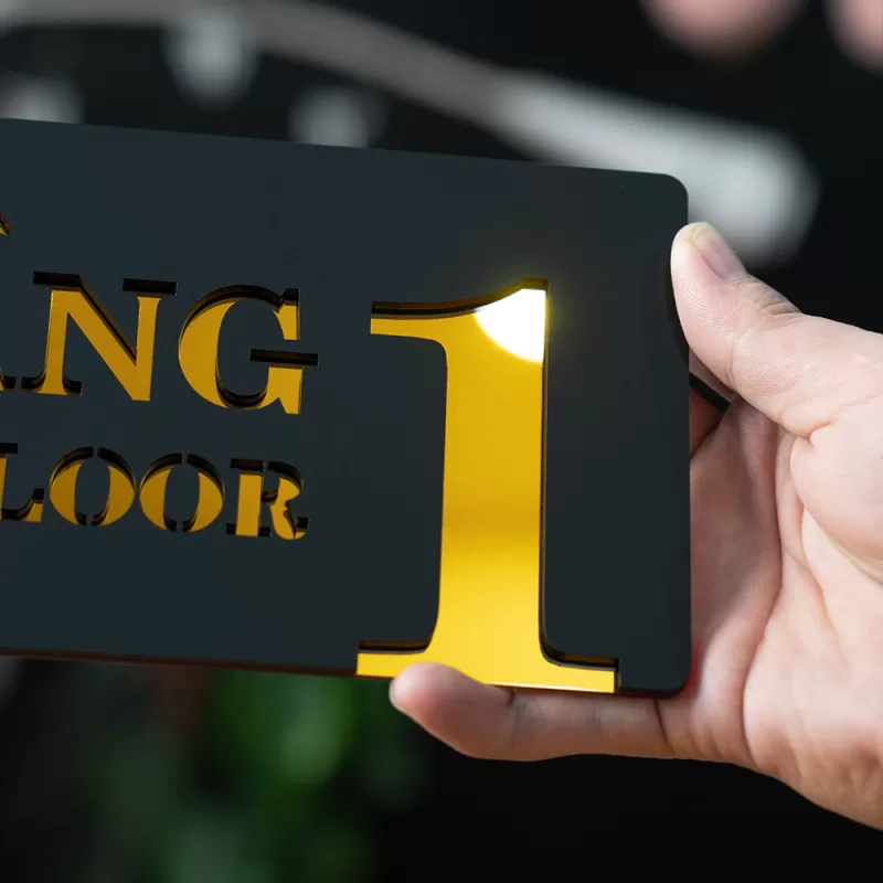Bảng số tầng mica 2 lớp KMS-24: Tinh Tế, Sang Trọng, Đẳng Cấp - Ảnh 6