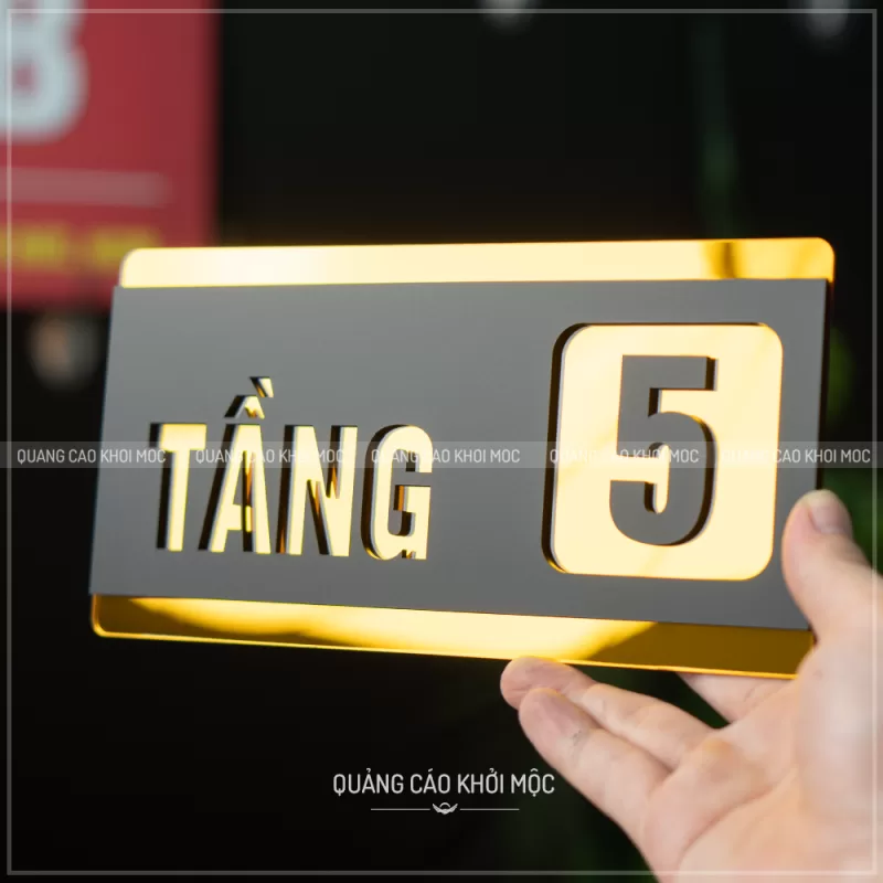 Biển Số Tầng Mica 2 Lớp KMS-25: Sang trọng & tinh tế - Ảnh 6