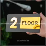 Bảng số tầng KMS-26 – Nhỏ gọn mà sang xịn hết ý! - Bảng mica dán tường kết hợp với mica gương sang trọng, bắt mắt