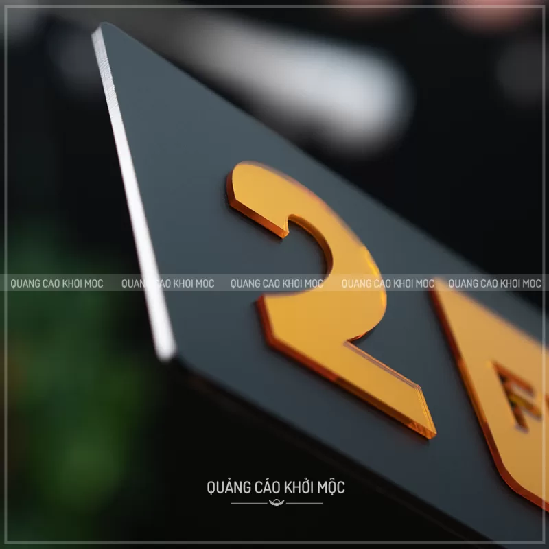 Bảng số tầng KMS-26 – Nhỏ gọn mà sang xịn hết ý! - Bảng mica dán tường kết hợp với mica gương sang trọng, bắt mắt - Ảnh 7