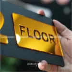 Bảng số tầng KMS-26 – Nhỏ gọn mà sang xịn hết ý! - Bảng mica dán tường kết hợp với mica gương sang trọng, bắt mắt - Ảnh 3