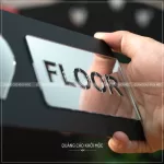 Bảng số tầng KMS-26 – Nhỏ gọn mà sang xịn hết ý! - Bảng mica dán tường kết hợp với mica gương sang trọng, bắt mắt - Ảnh 4