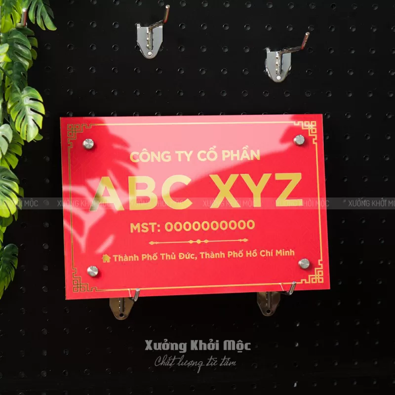 Bảng Tên Công Ty Mica In UV – Nền Alu Gương | Mẫu KMS‑51 - Ảnh 9