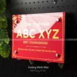 Bảng Tên Công Ty Mica In UV – Nền Alu Gương | Mẫu KMS‑51