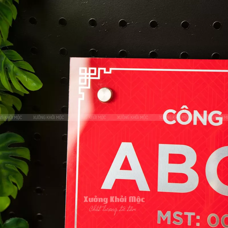 Bảng Tên Công Ty Mica In UV – Nền Alu Gương | Mẫu KMS‑51 - Ảnh 7