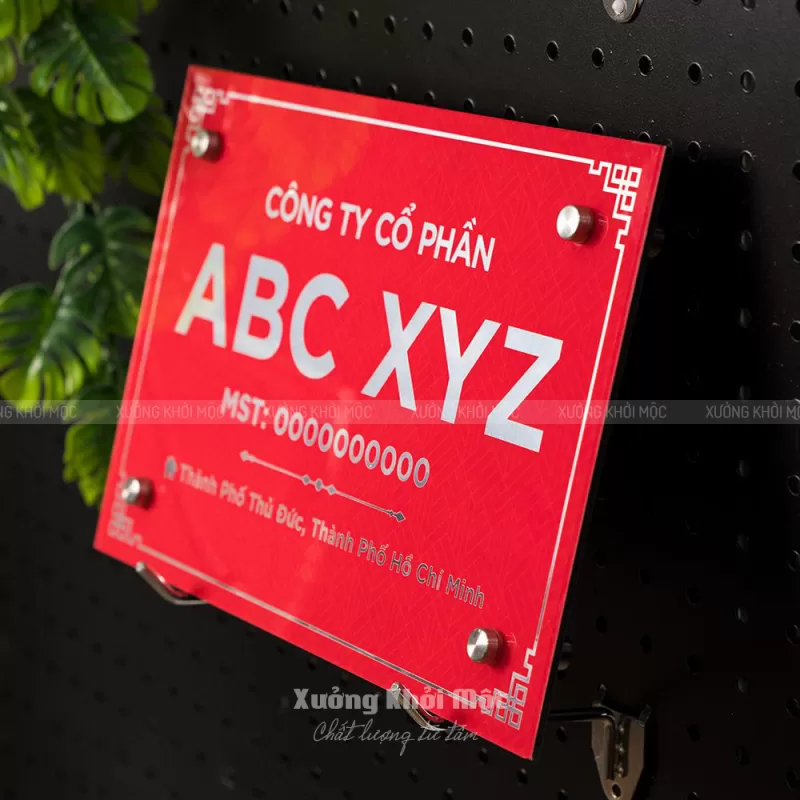 Bảng Tên Công Ty Mica In UV – Nền Alu Gương | Mẫu KMS‑51 - Ảnh 6