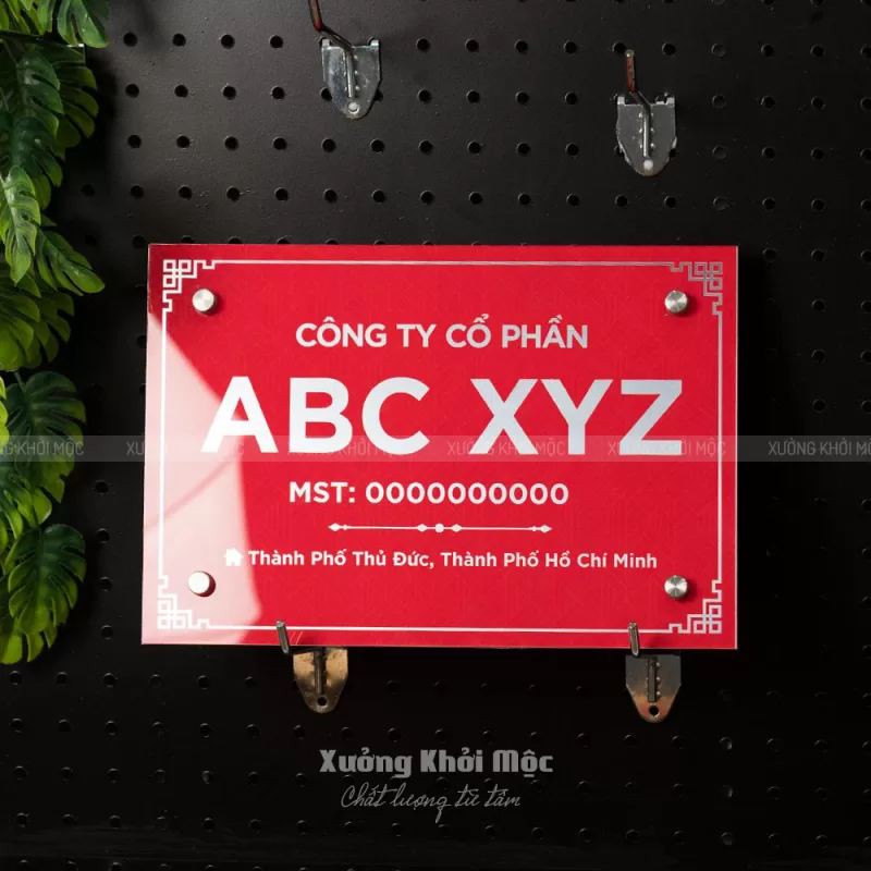 Bảng Tên Công Ty Mica In UV – Nền Alu Gương | Mẫu KMS‑51 - Ảnh 5