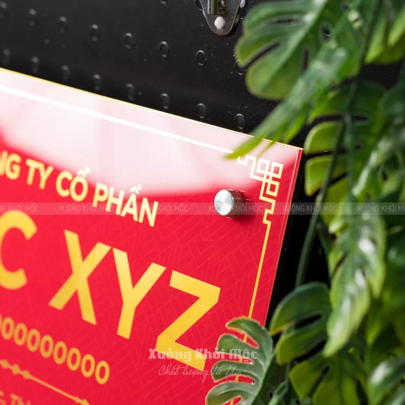 Bảng Tên Công Ty Mica In UV – Nền Alu Gương | Mẫu KMS‑51 - Ảnh 2