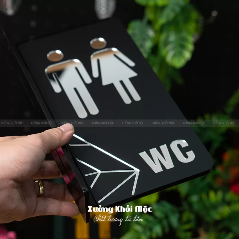 Bảng toilet mica Sang Trọng dạng vẫy: Mã KMS-46 - Ảnh 10