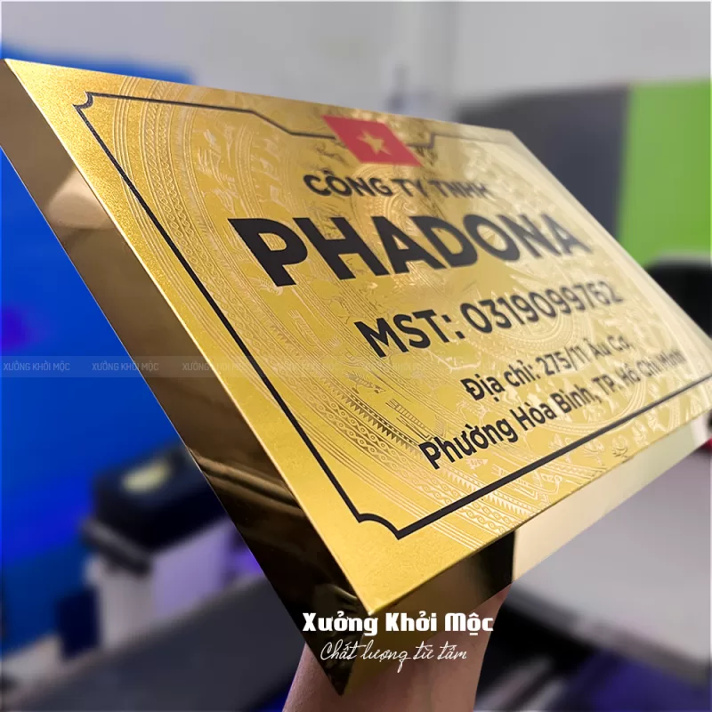 Bảng Biển Công Ty Inox In UV – Giải Pháp Sang Trọng, Bền Đẹp Cho Doanh Nghiệp - Ảnh 2