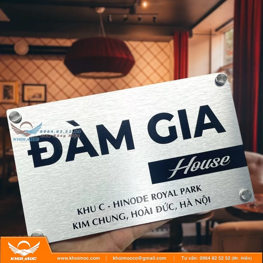 Gia Công Biển Số Nhà Inox Ăn Mòn 12