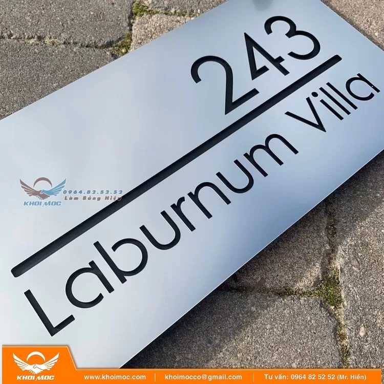 Gia Công Biển Số Nhà Inox Ăn Mòn 14