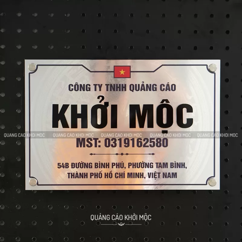 Bảng Tên Công Ty alu in UV sang trọng KMS-54 - Ảnh 10