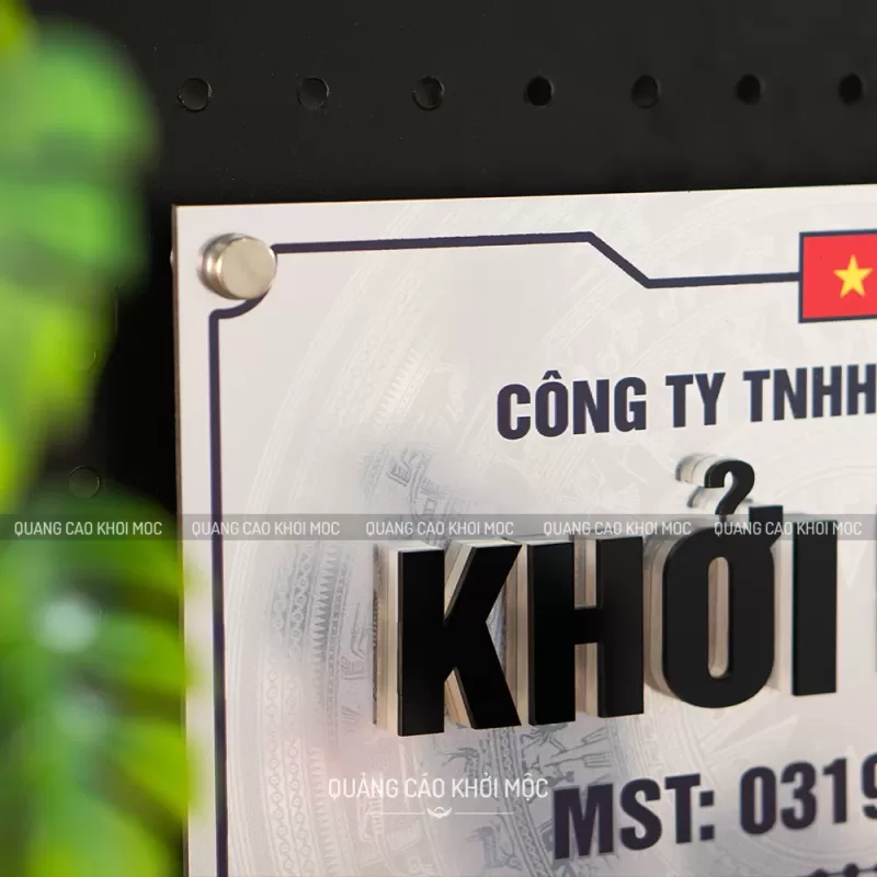 Bảng Tên Công Ty alu in UV sang trọng KMS-54 - Ảnh 2
