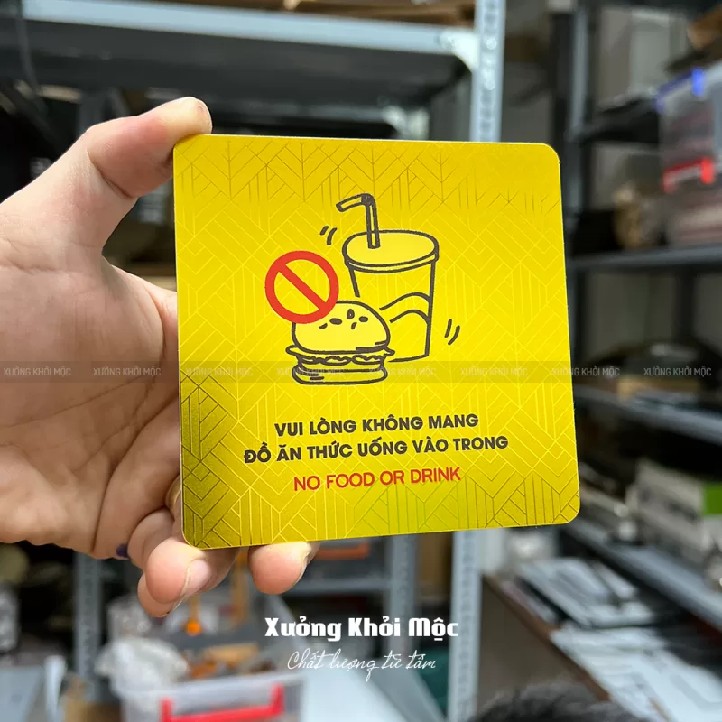 Biển chỉ dẫn KMS-67 – Alu gương vàng, gương bạc in UV - Ảnh 3