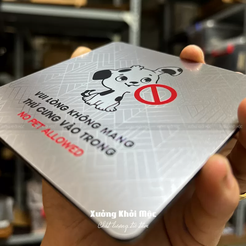 Biển chỉ dẫn KMS-67 – Alu gương vàng, gương bạc in UV - Ảnh 7