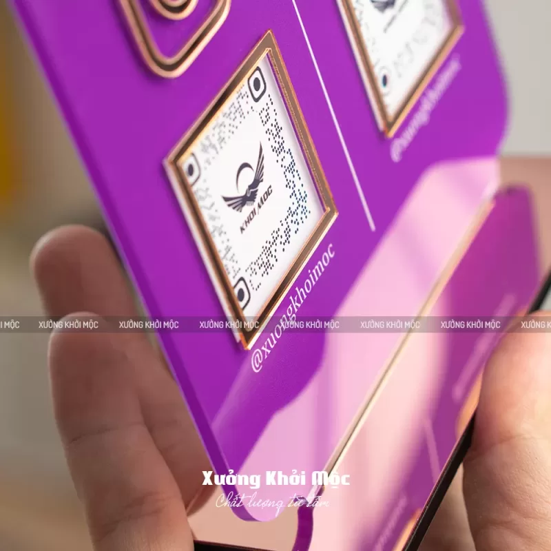 Bảng QR mica để bàn làm nội dung theo yêu cầu KMS-34 - Ảnh 8